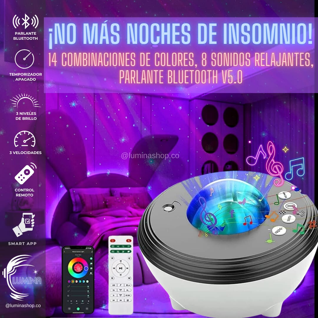 PROYECTOR GALAXIA AURORA BOREAL SMARTAPP