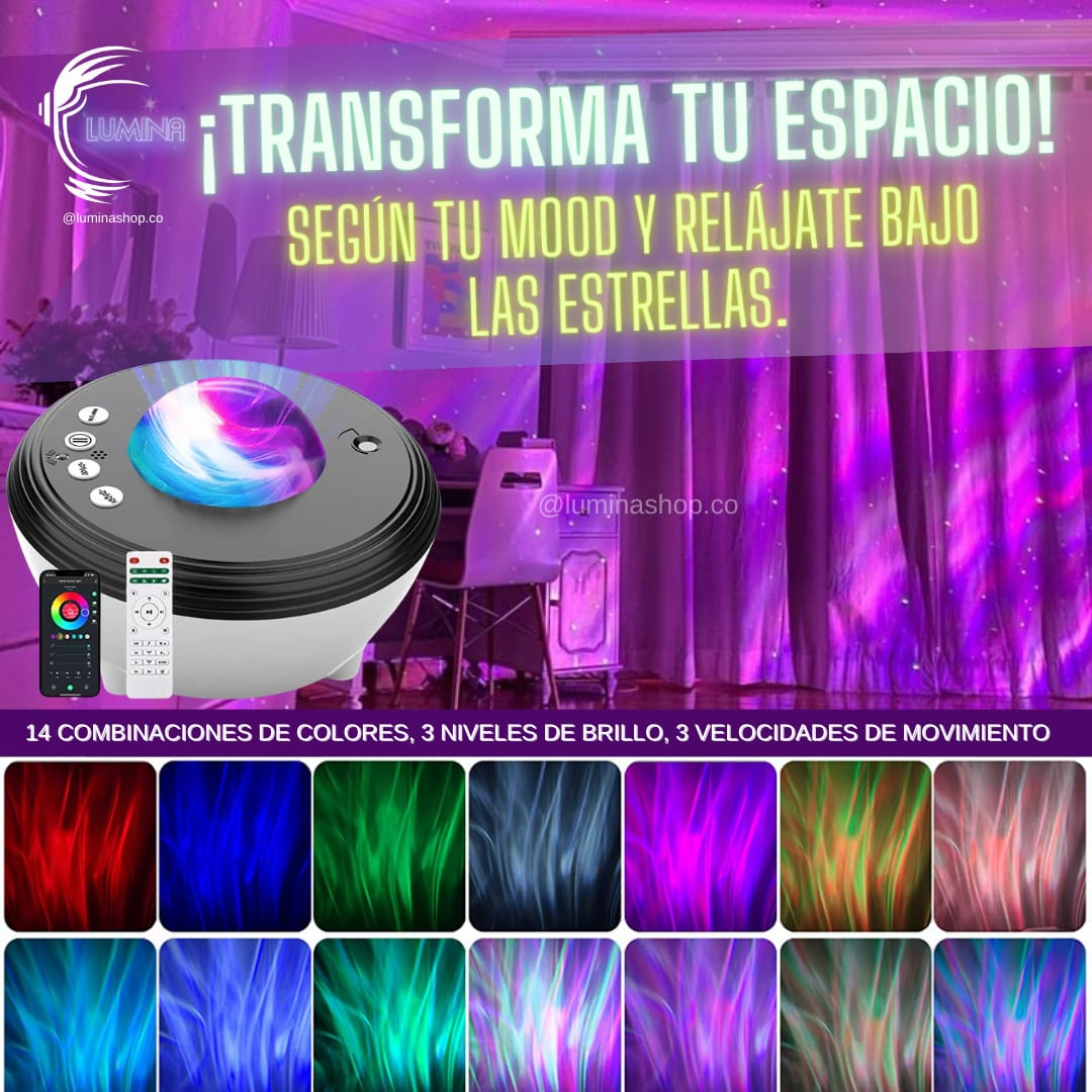 PROYECTOR GALAXIA AURORA BOREAL SMARTAPP